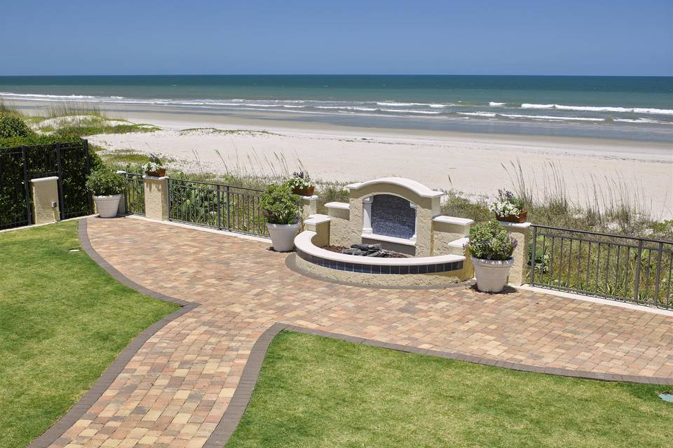 Ocean Lawn with Fire Pit