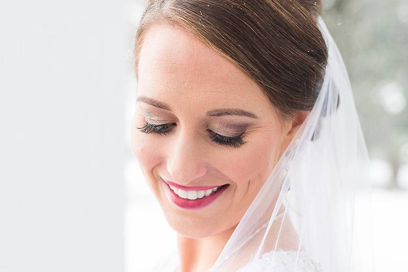 Bride holding her bouquet