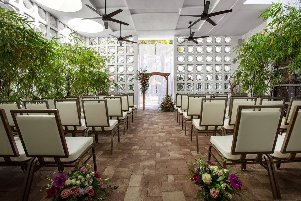 Bamboo Patio Ceremony