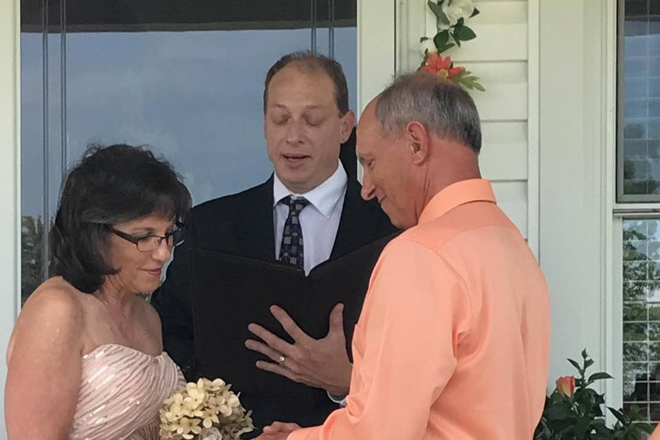 Officiant heading the ceremony