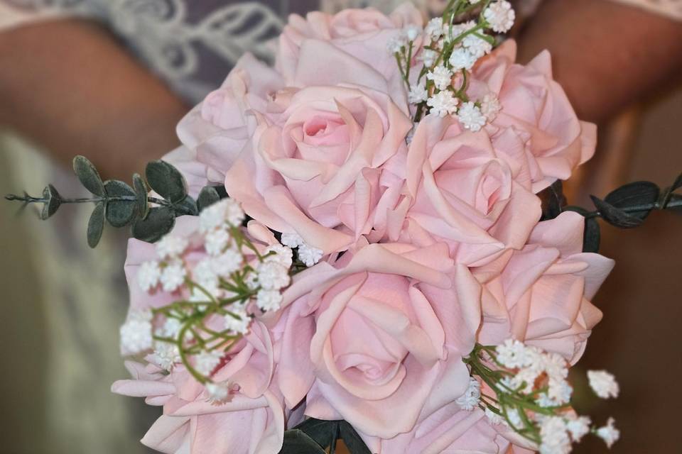 Pink Real feel Bride Bouquet