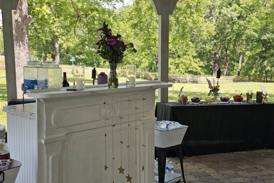 Victorian style beverage bar