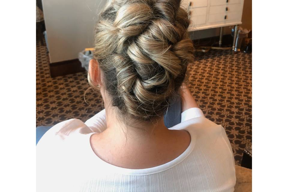 Intricate updo