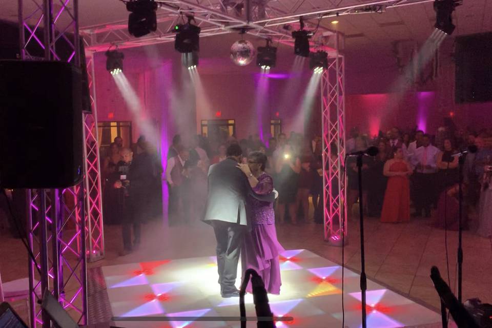 Truss, LED Dance floor, lights