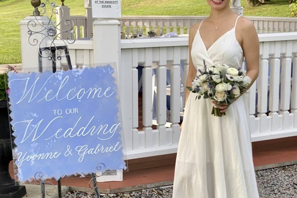 Welcome Wedding Acrylic Sign