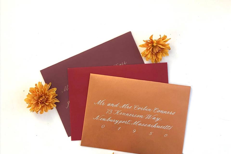 Warm Toned Envelopes