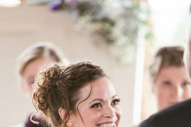 Happy bride