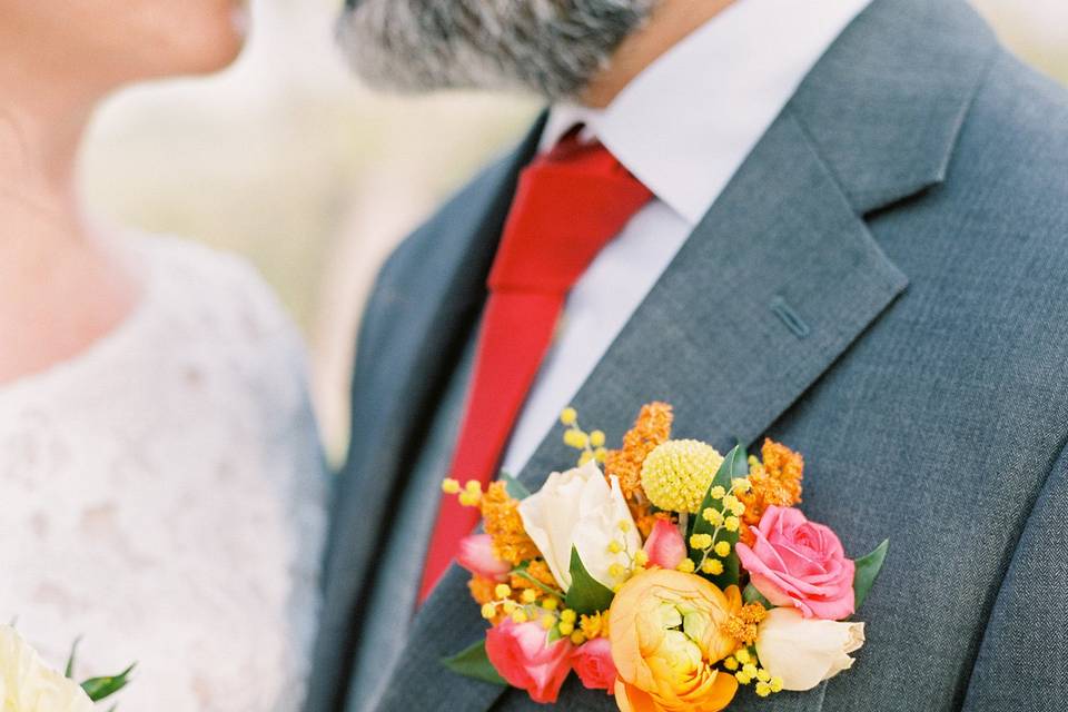 Pocket Square Boutonniere