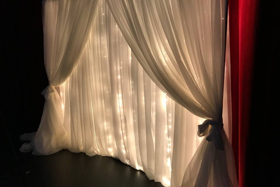 Lighted backdrop