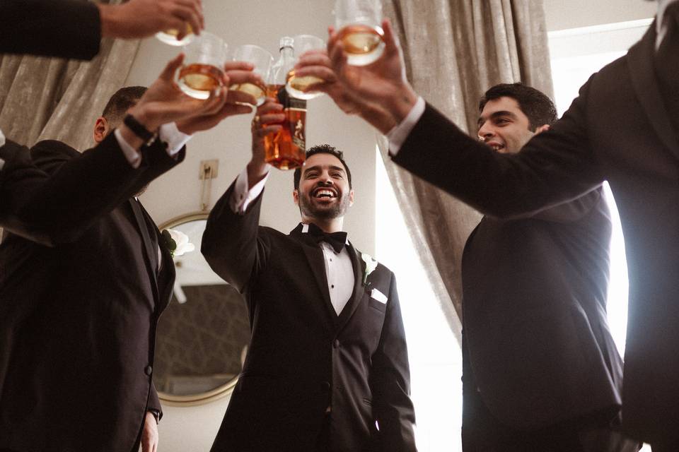 Groom prep toast