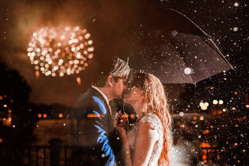 Firework wedding photo nj