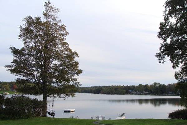 Lakeside Ceremony location - perfect for rehearsal picnic. There is a back up rain day 1800's church nearby.