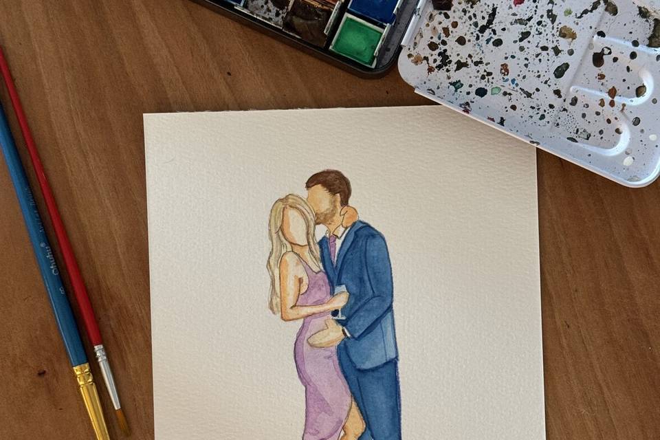 Wedding guest portrait