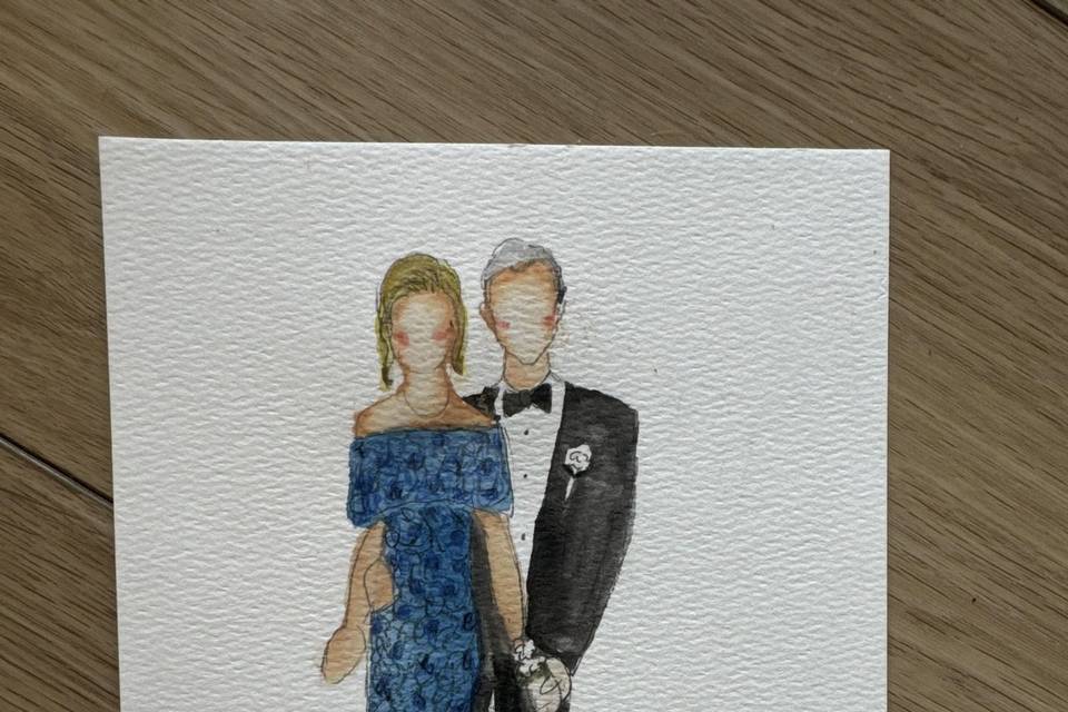 Wedding guest portrait