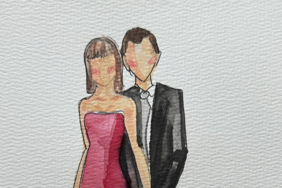 Wedding guest portrait