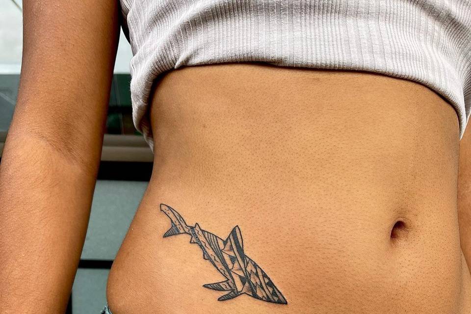 Shark Tooth Tattoo