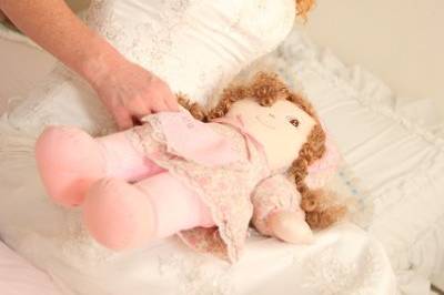 Jack House bride with stuffed animal
