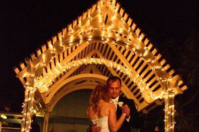 Jack House bride & groom aglow