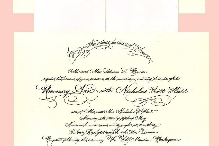 Adrienne D. Keats Calligraphy