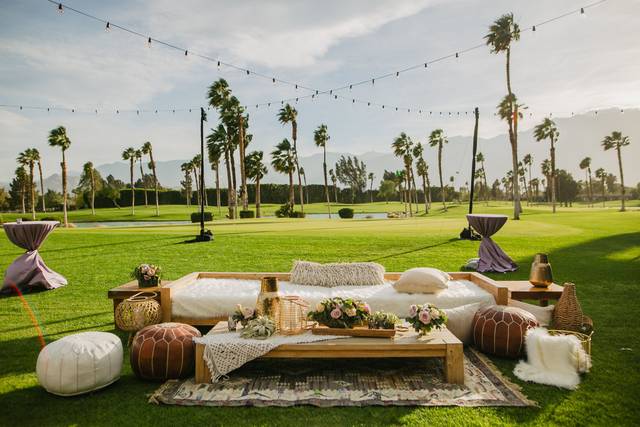 Outdoor reception area