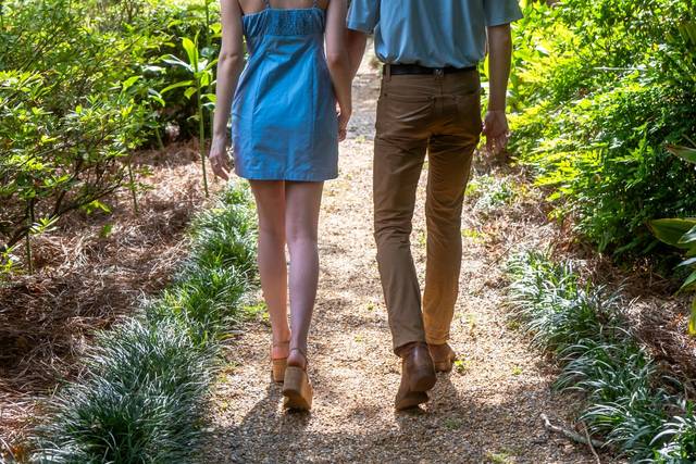 An engagement stroll
