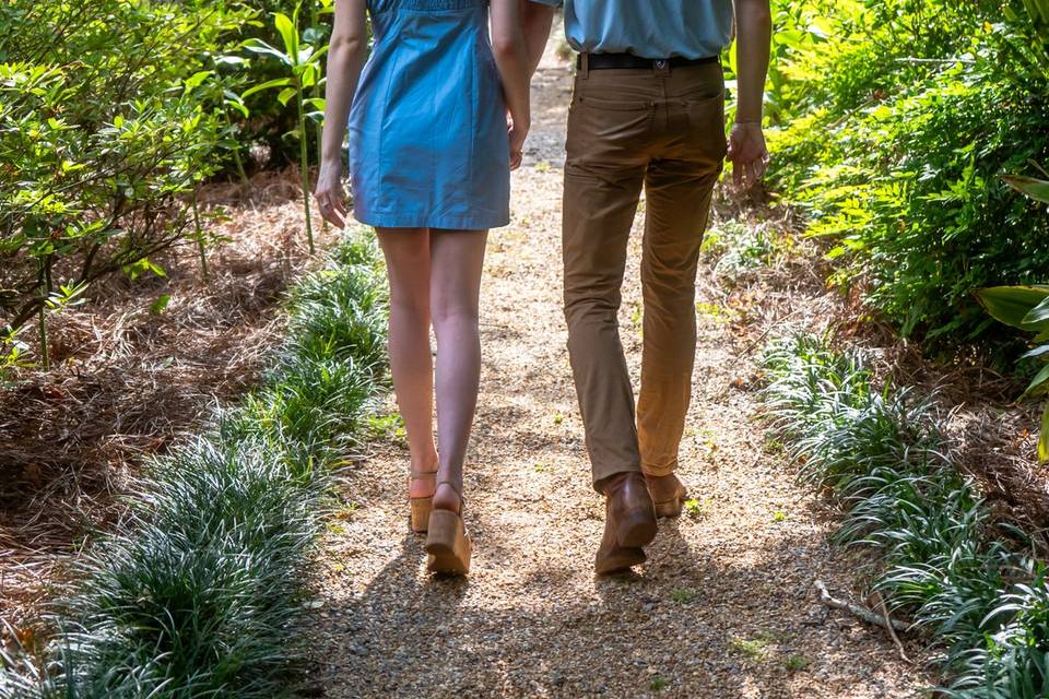 An engagement stroll