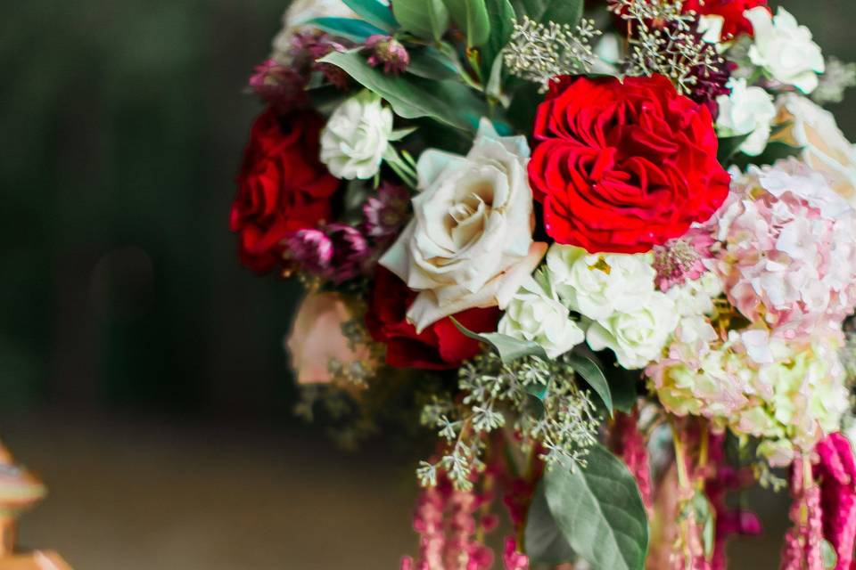 Flowers in vases