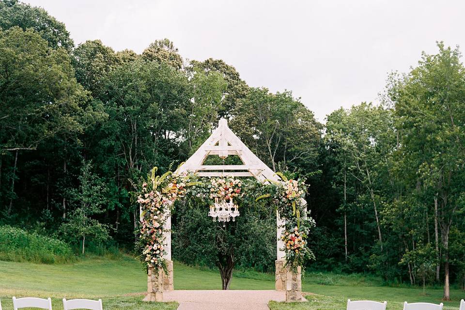 Outdoor wedding venue