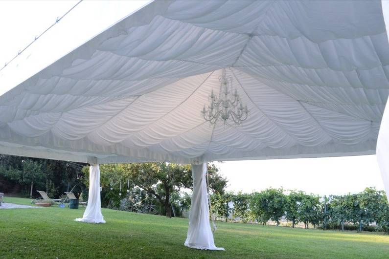 Wedding marquee lining