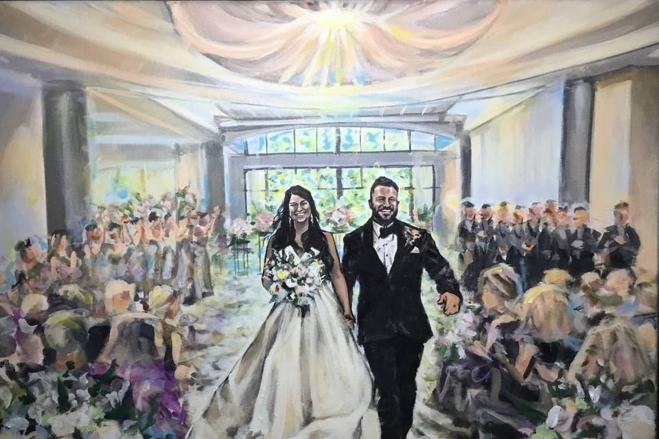 First walk down aisle