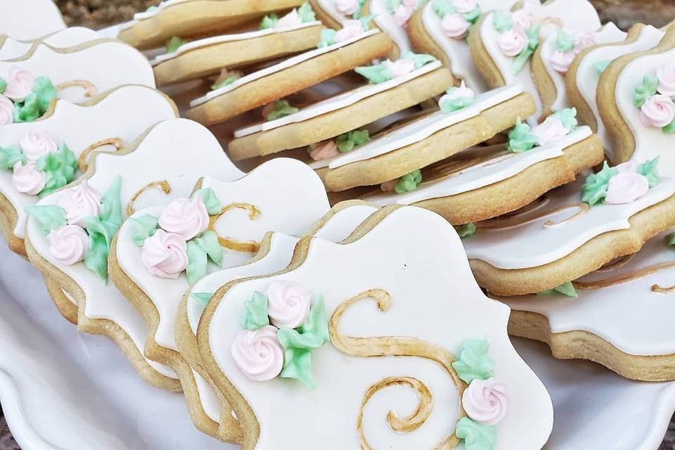 Monogrammed Sugar cookies