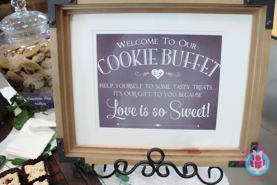 Cookie Buffet Signage