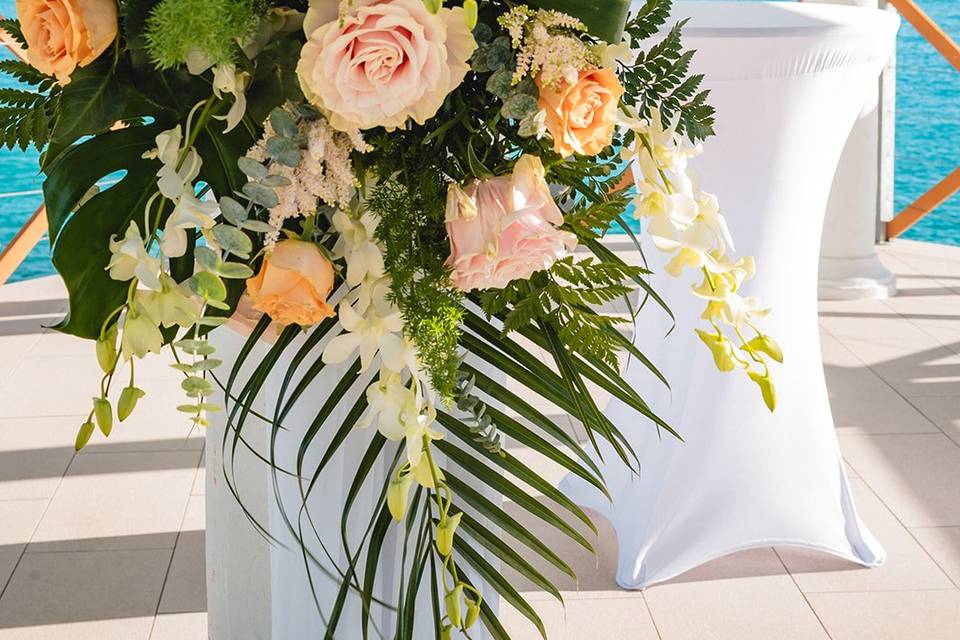 Gazebo Ceremony Flowers