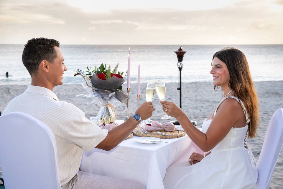 Proposal Dinner on the beach