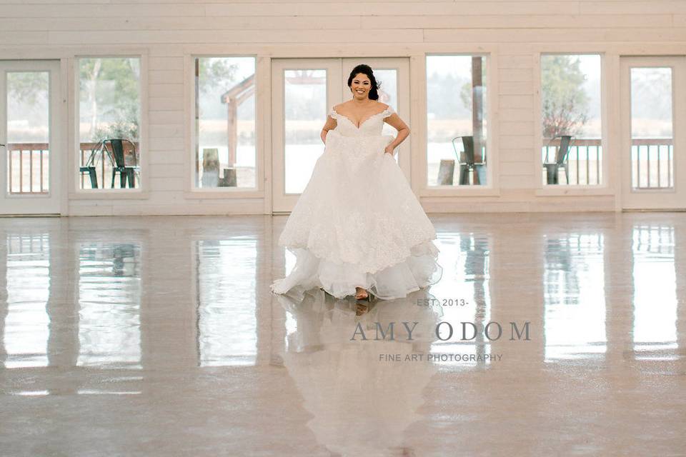 Bride inside the venue