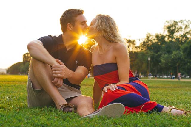 Engagement session on the National Mall in Washington, DC