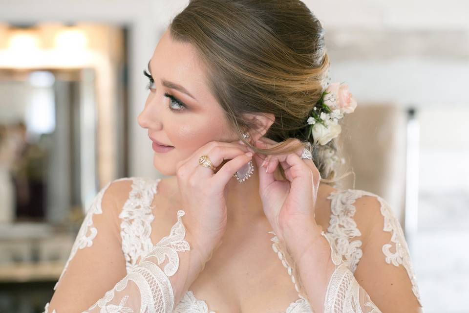 Bride Getting Ready