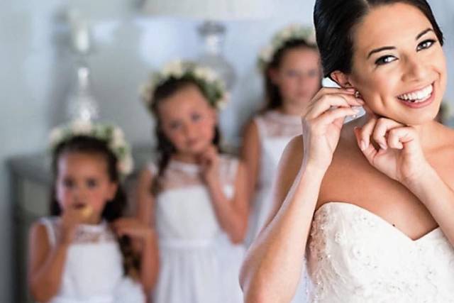Bride getting ready
