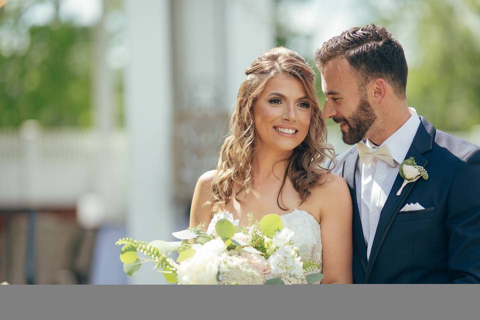 Bride and her groom