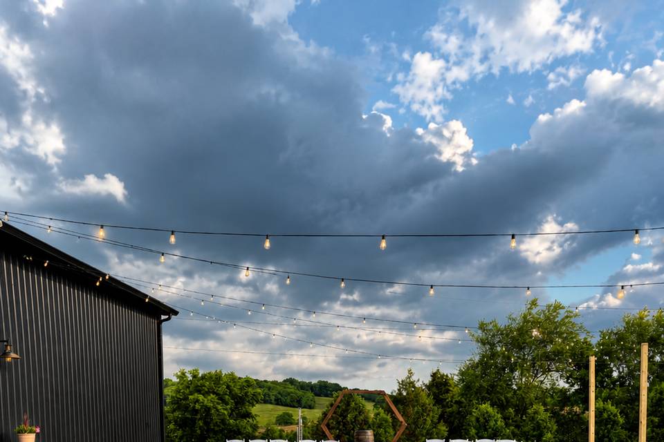 Patio ceremony area