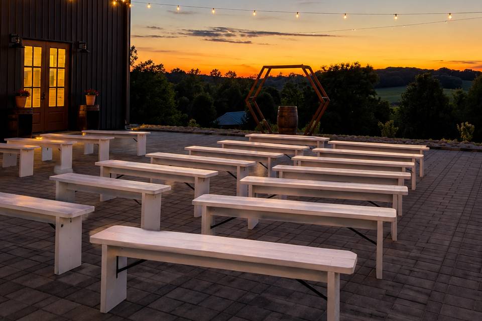 Sunset ceremony area