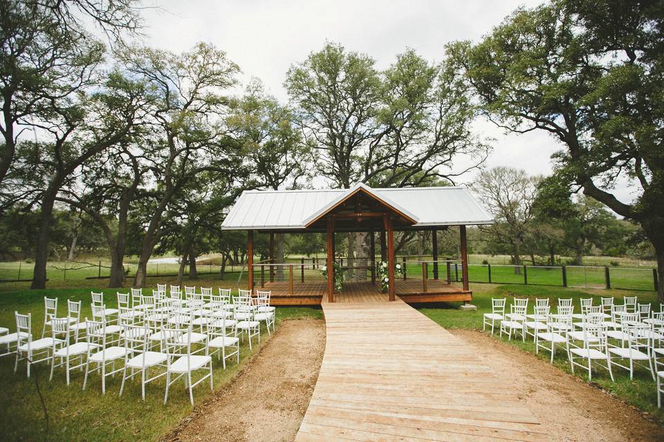 Outdoor wedding