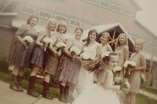 Bridal Party Outside