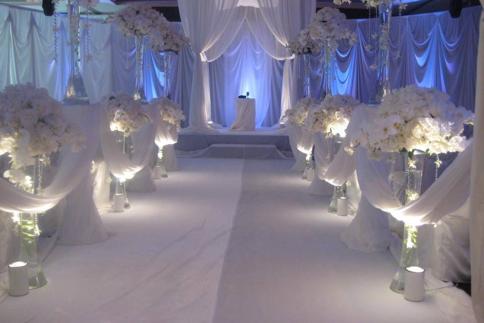 Wedding ceremony area