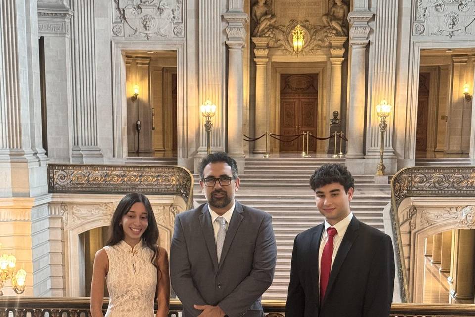 Mayors Balcony wedding