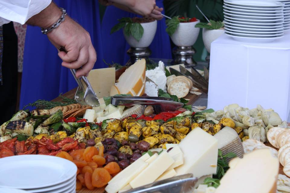 Cheese and Fruit Display