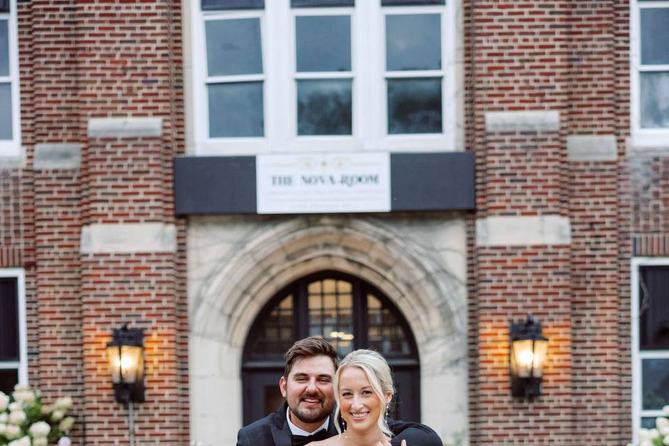 Couple outside The Nova Room