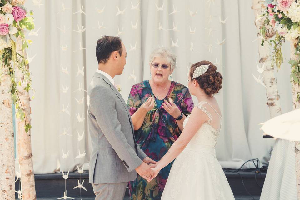 Mindy & Taka's wedding at Garden Valley Farm in Petaluma. So gorgeous. Photos by Anne-Claire Brun.