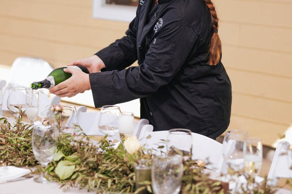 Mama D on Champagne Toast