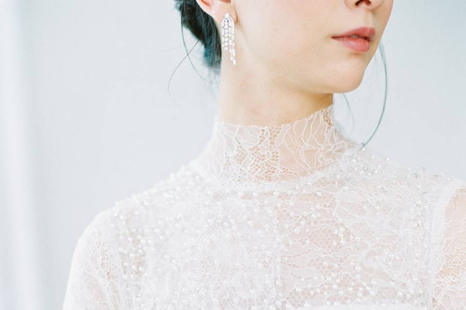 Wedding gown detail